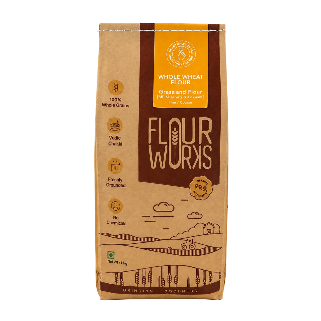 Grassland - MP Sehori Sharbati & Lokwan Whole Wheat Flour