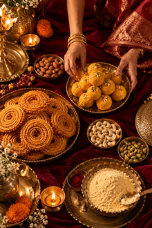 FlourWorks Diwali Combo – Chakli Bhajani Premix & Laddoo Besan (500g Each)
