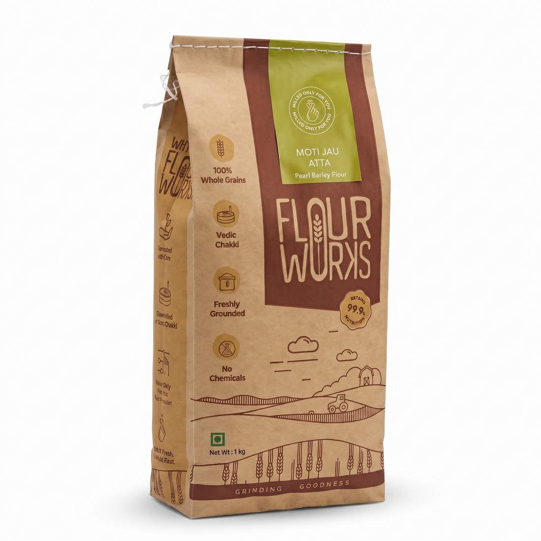 Pearl Barley Flour / Moti Jau Atta without Husk