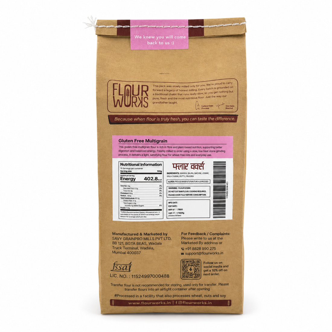 Gluten Free Multigrain Atta