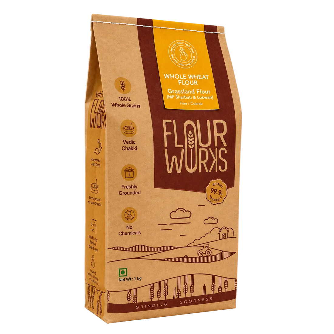 Grassland - MP Sehori Sharbati & Lokwan Whole Wheat Flour