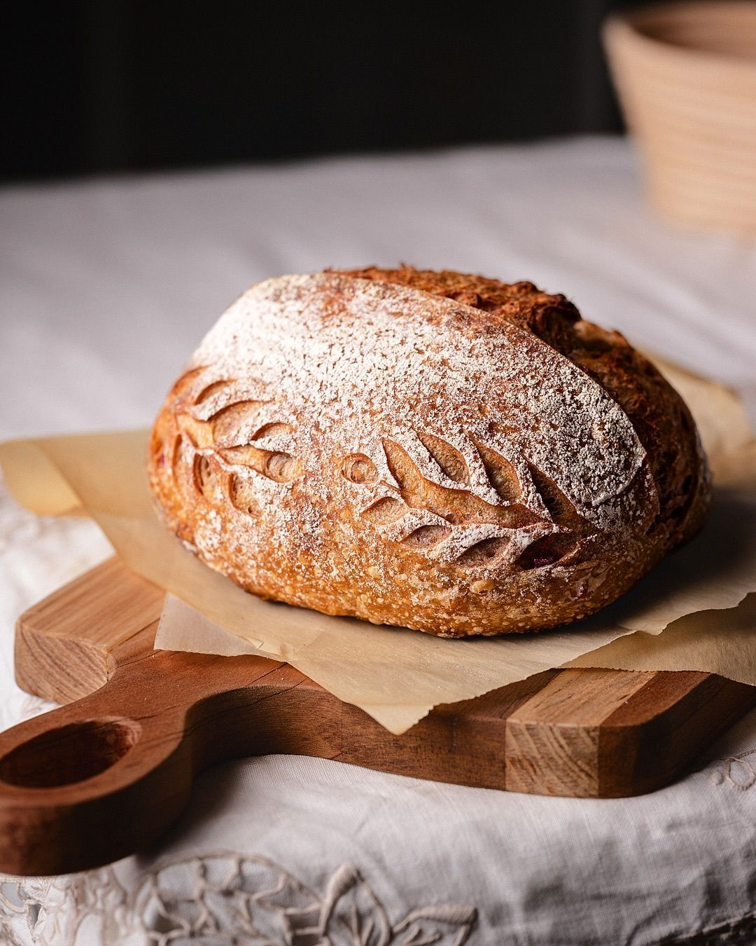 Fresh bread loaf